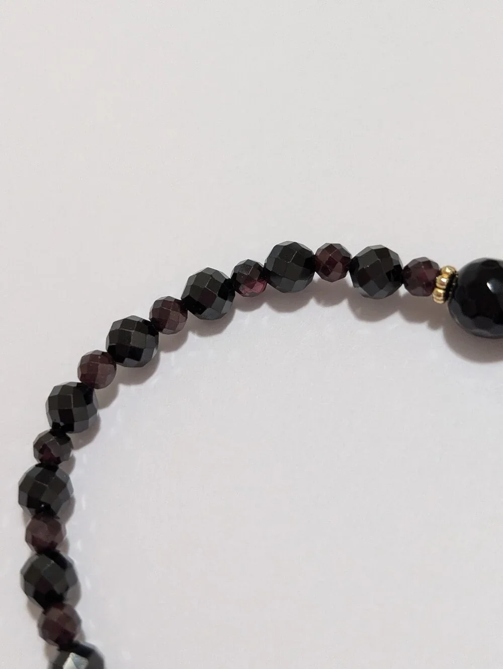 Black Spinel/Garnet/Onyx Bracelet